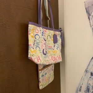 COACH TOTE AND CROSSBODY